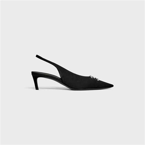 slingback shoes celine|CELINE ALMA TRIOMPHE SLINGBACK in GROS.